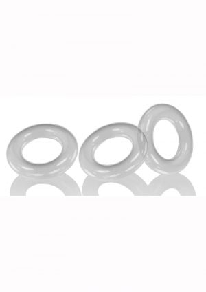 Oxballs Willy Rings Cock Ring (3 Pack) - Clear