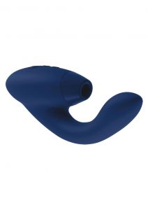 Womanizer Duo Silicone Rechargeable Clitoral And G-Spot Stimulator - Blueberry