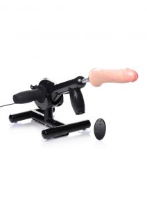 LoveBotz Pro-Bang Plug In Sex Machine With Remote Control - Black