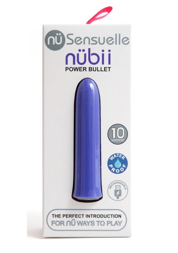 Sensuelle Nubii 15 Function Silicone Rechargeable Bullet - Ultra Violet