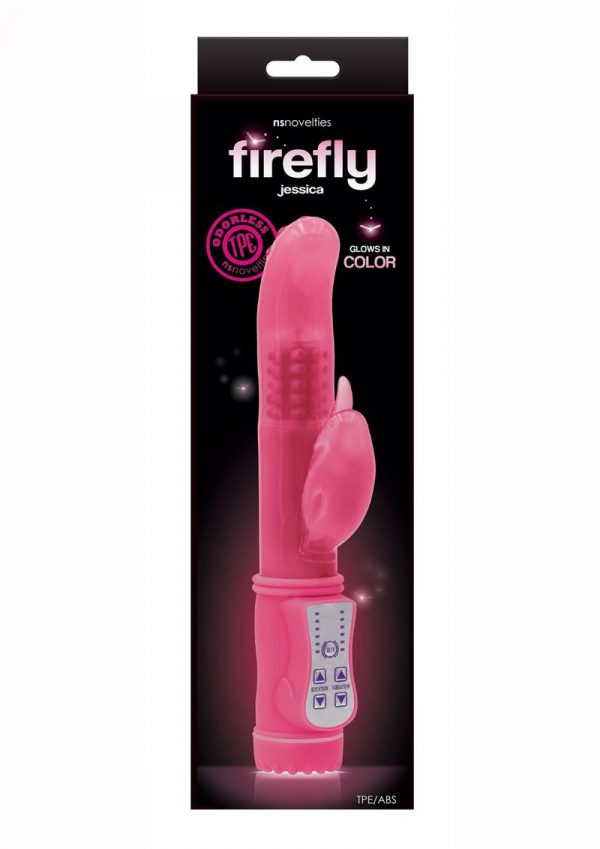 Firefly Jessica Glow In The Dark Thrusting andamp; Rotating Rabbit - Pink