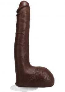 Signature Cocks Ricky Johnson Dildo 10in - Chocolate