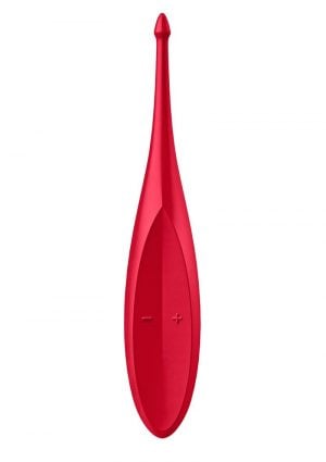 Satisfyer Twirling Fun Silicone Vibrator - Red