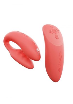 We-Vibe Chorus Rechargeable Couples Vibrator with Squeeze Control - Crave Coral