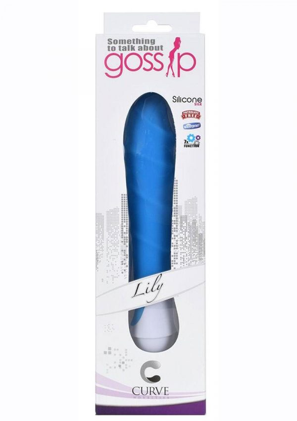 Gossip Lily 7 Function Silicone Vibrator - Blue