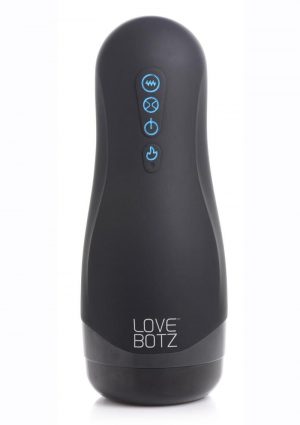 LoveBotz Handheld Milker Rechargeable 15X Sucking Masturbator - Black