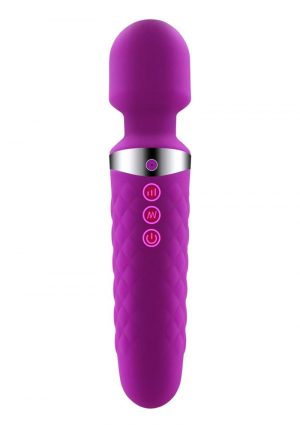 Alive Be Wanded Rechargeable Sillicone Mini Wand Massager - Purple