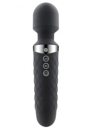 Alive Be Wanded Rechargeable Sillicone Mini Wand Massager - Black