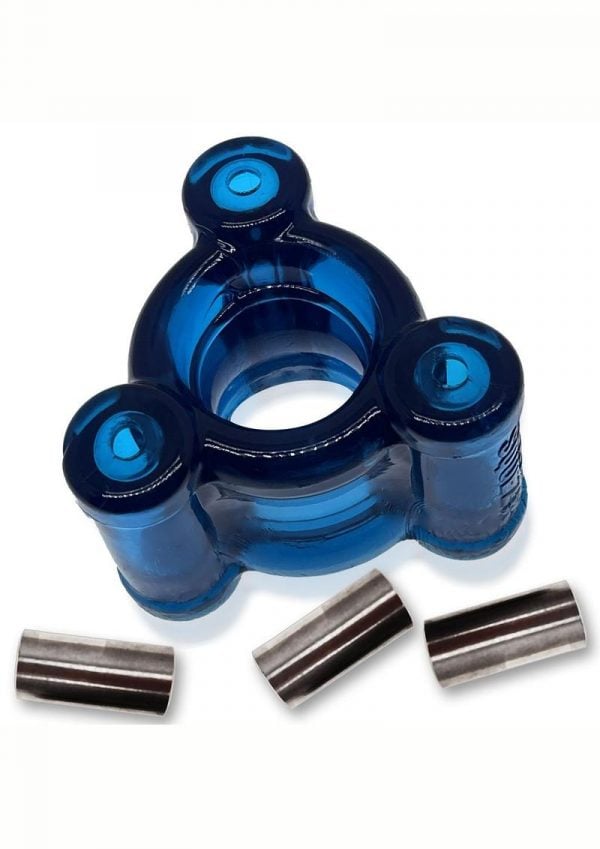 Oxballs Heavy Squeeze Ballstretcher with Stainless Steel Weights - Space Blue