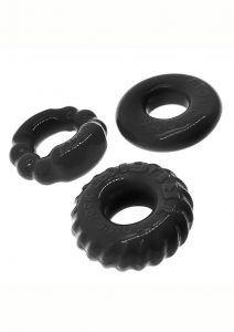 Oxballs Bonemaker Cock Ring Kit (3 pack) - Black