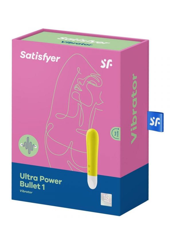 Satisfyer Ultra Power Bullet 1 Rechargeable Silicone Bullet Vibrator - Yellow