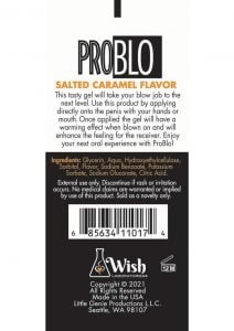 ProBlo Oral Pleasure Flavored Gel 1.5oz - Salted Caramel