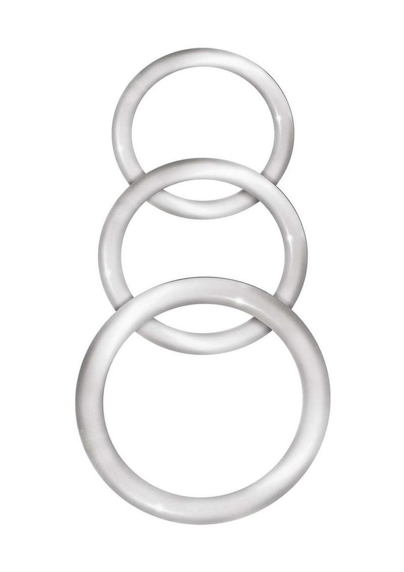 Enhancer Silicone Cock Rings - Clear