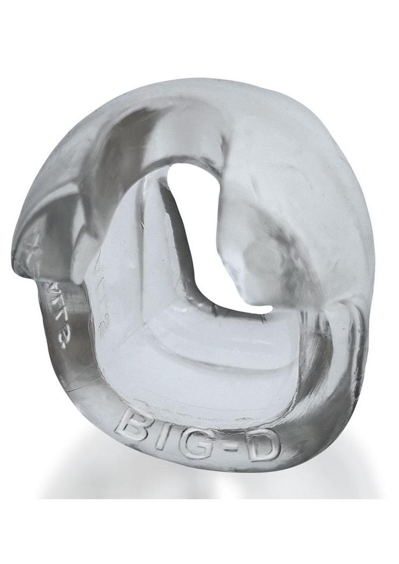 Big-D Shaft Grip Cock Ring - Clear