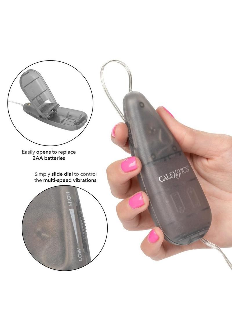 Tear Drop Bullet with Wired Remote Control 2.1in - Silver