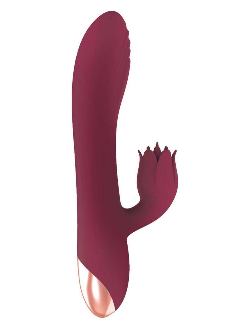 Mystique Venus Rechargeable Silicone Vibrator - Eggplant Purple