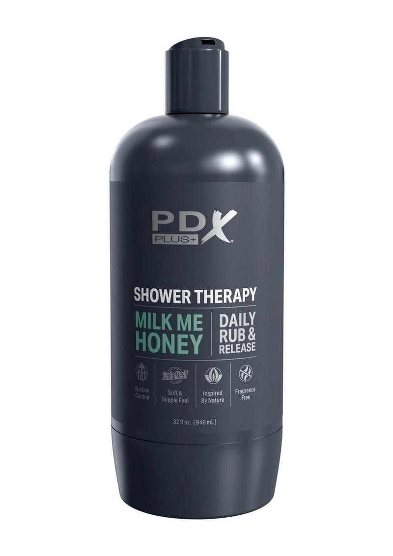 PDX Plus Shower Therapy Milk Me Honey Discreet Stroker - Vanilla