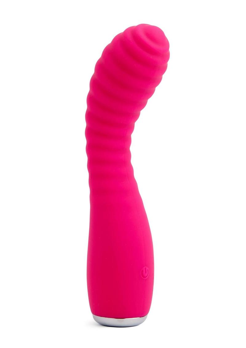 Nu Sensuelle Lola Nubii Flexibile Rechargeable Silicone Warming Vibrator - Pink/Silver