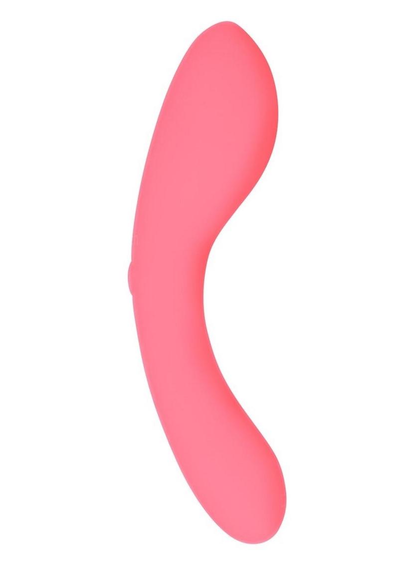 Swan Mini Swan Wand Rechargeable Silicone Glow in the Dark Massager - Pink