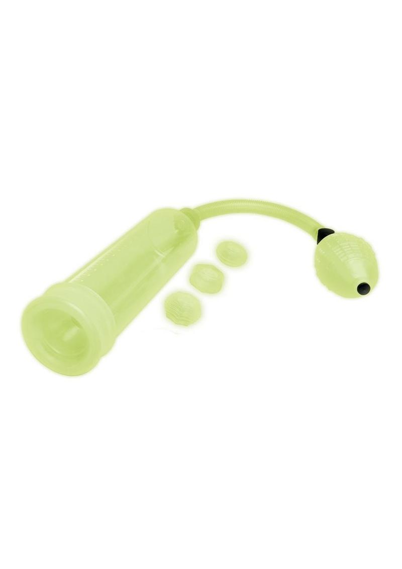 WhipSmart Glow in the Dark Penis Pump - Green