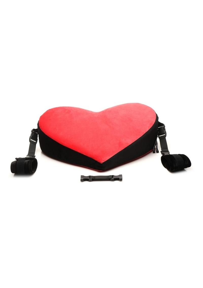 Bedroom Bliss Bondage Love Pillow - Red/Black