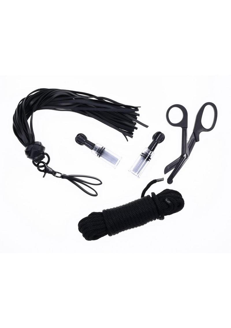 Tied and Twisted Bondage Kit - Black