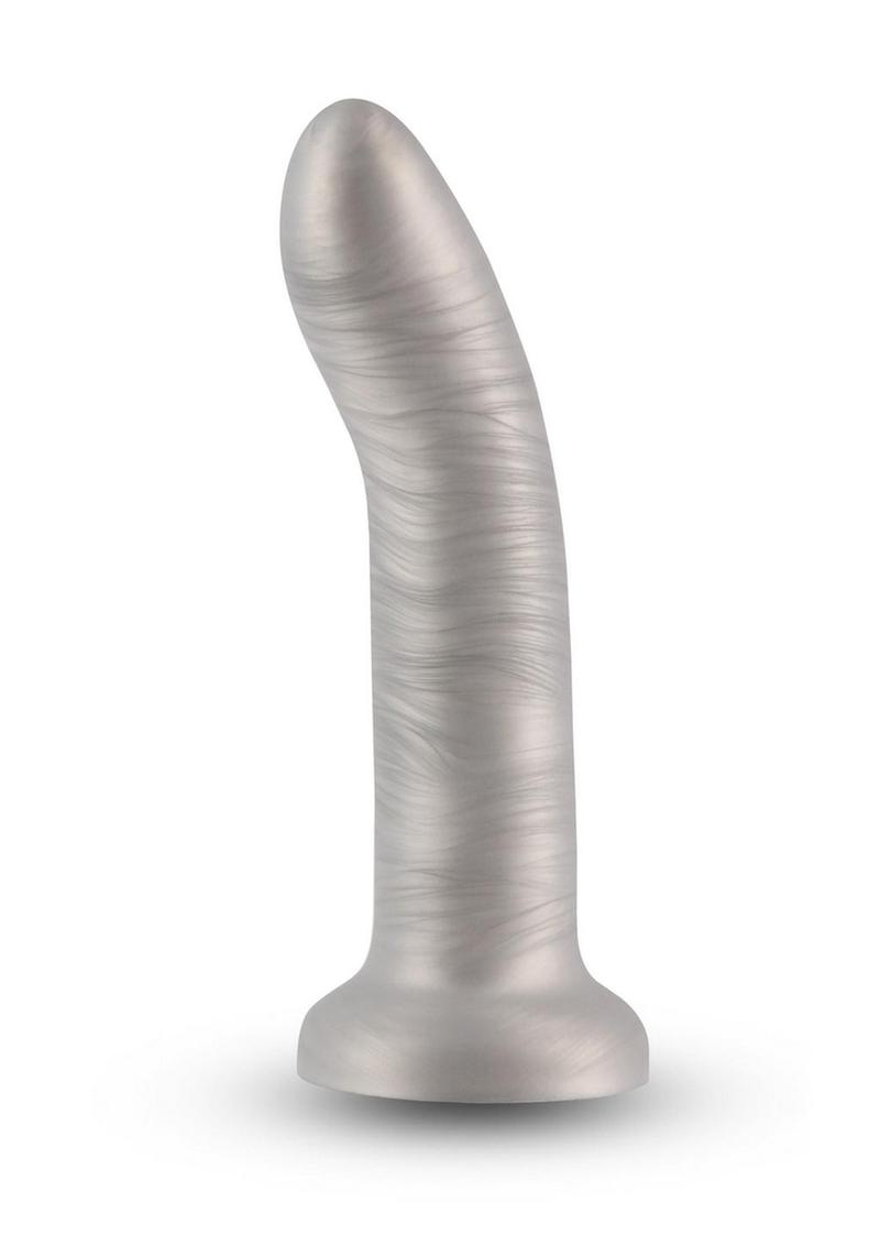 Royals Charlie Silicone Dildo 7in - Silver