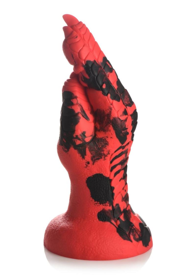 Creature Cocks Demon Claw Fisting Silicone Dildo - Red/Black