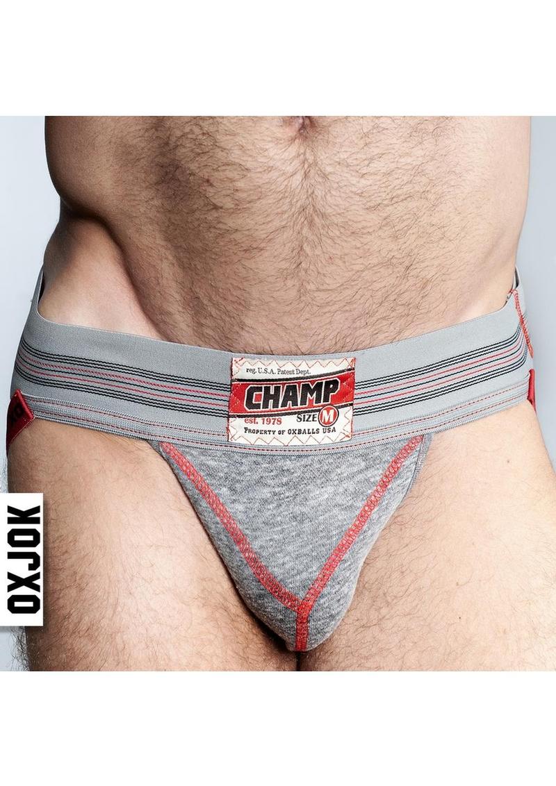 Champ Vintage Sweatshirt Jock - Gray Heather - Small