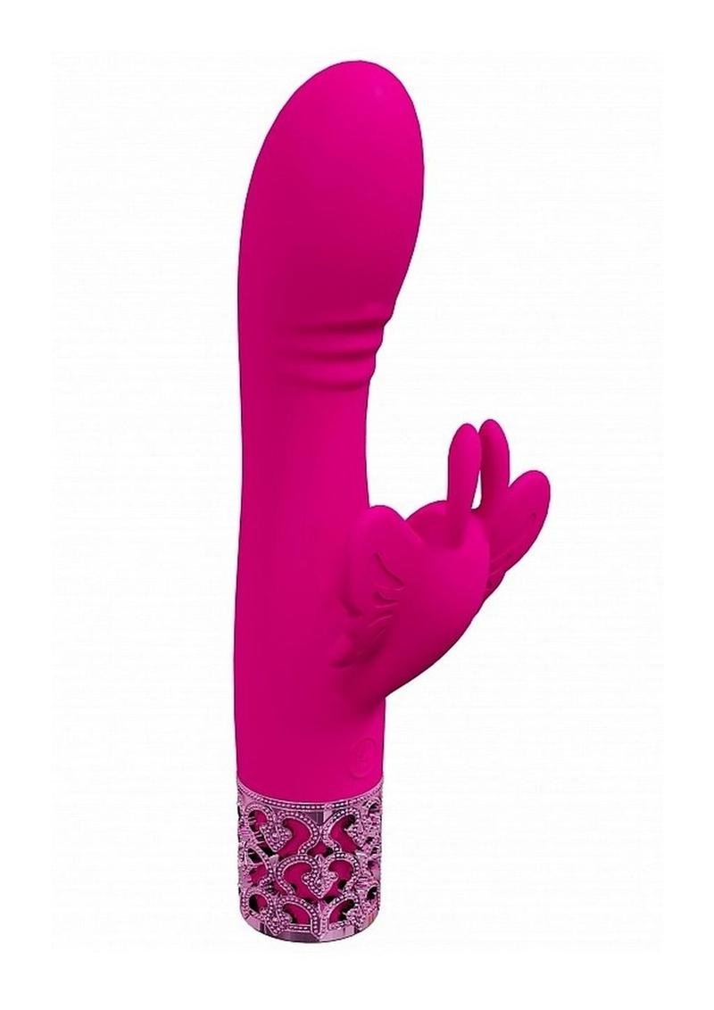 Royal Gems Monarch Rechargeable Silicone Vibrator - Pink