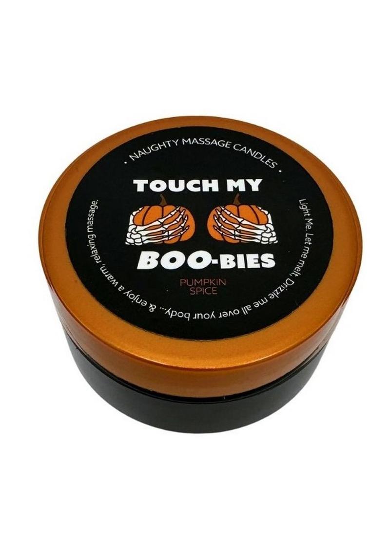 Kama Sutra Halloween Mini Massage Candle 1oz Touch My Boo-bies - Pumpkin Spice