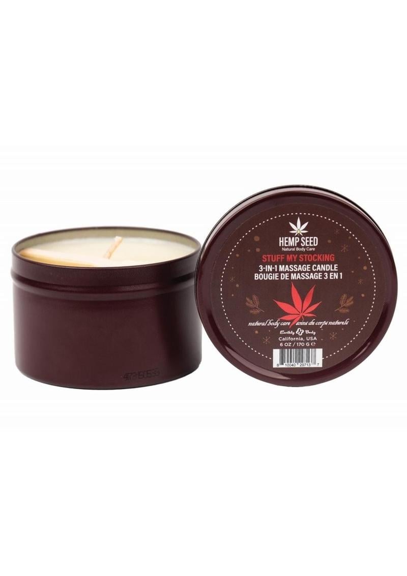 Earthly Body Hemp Seed 3 In 1 Massage Candle - Stuff My Stocking