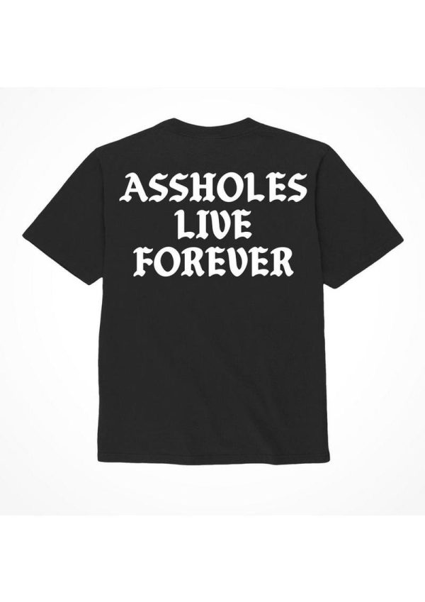 Assholes Live Forever Assholes Live Forever T-Shirt - Small - Black (Bulk)